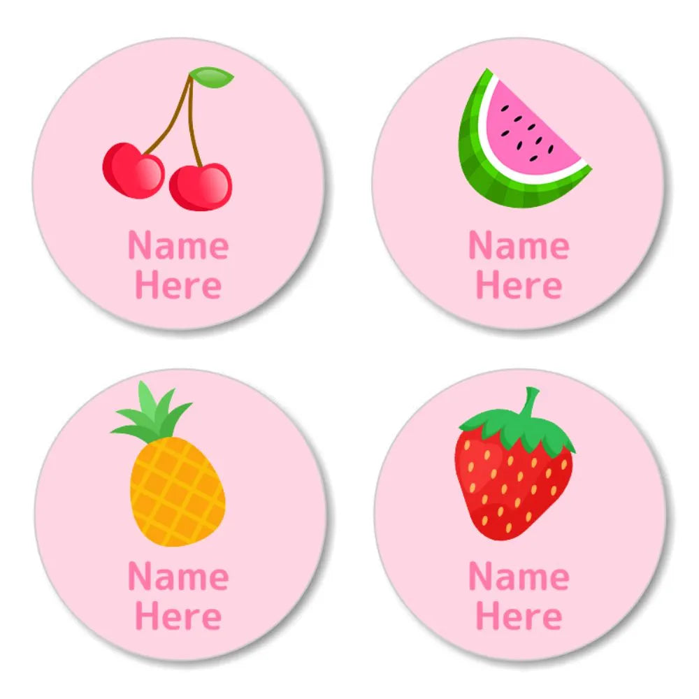 Tropical Round Name Labels