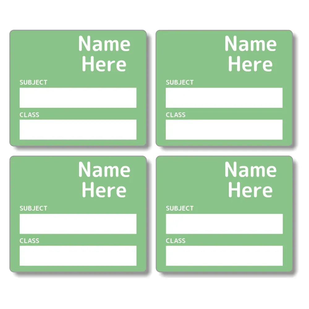Single Colour School Book Labels