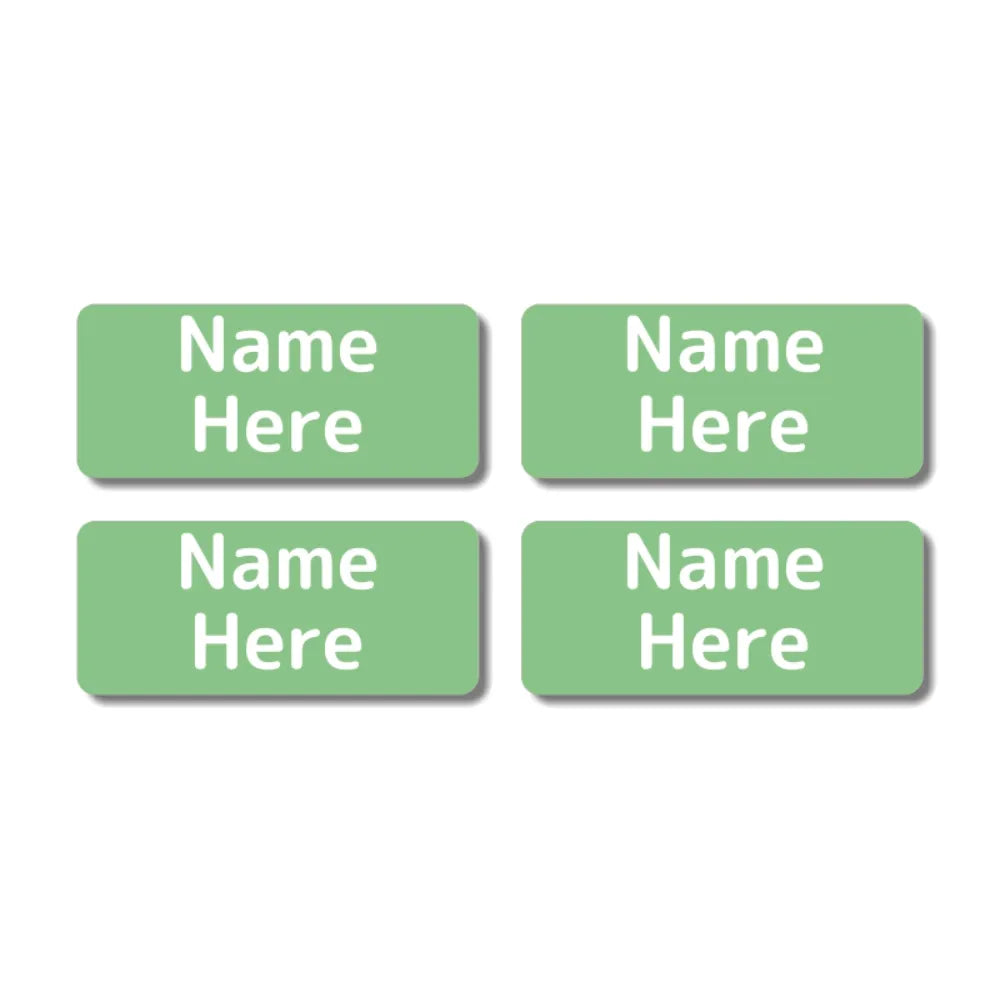 Single Colour Rectangle Name Labels