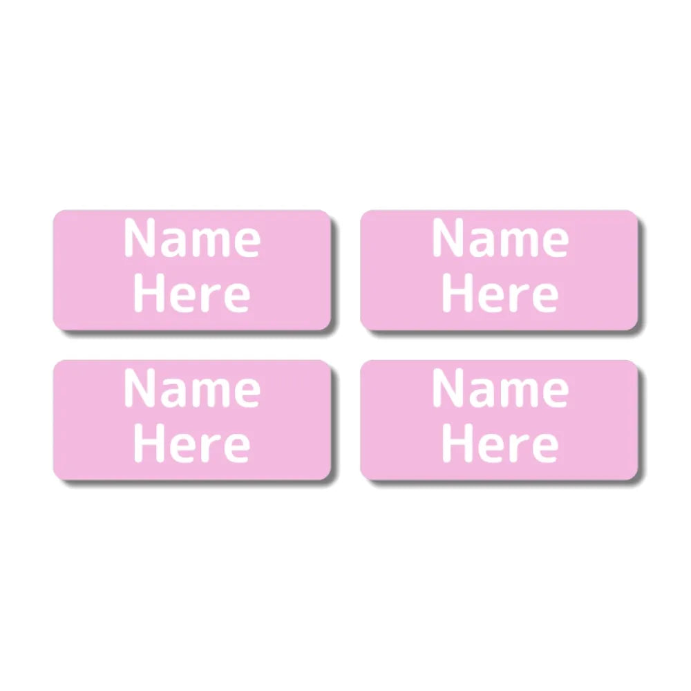 Single Colour Rectangle Name Labels
