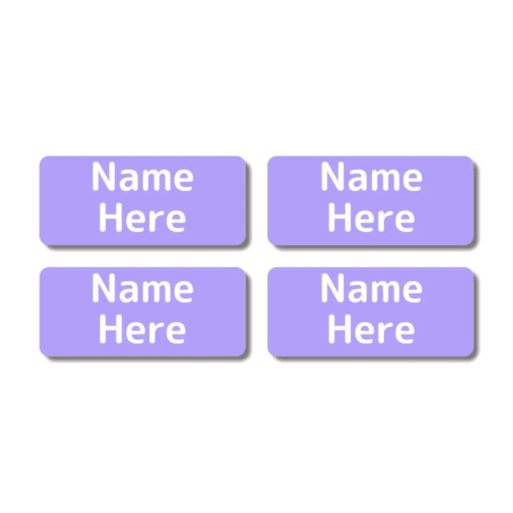 Single Colour Rectangle Name Labels