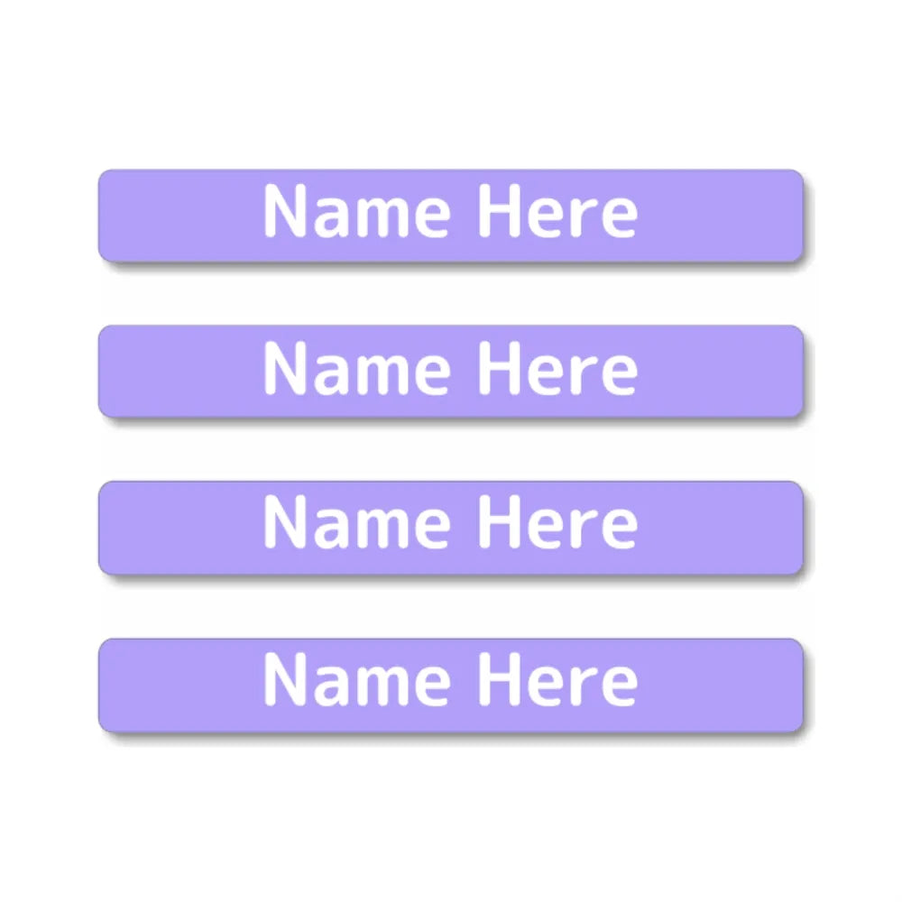 Single Colour Mini Name Labels