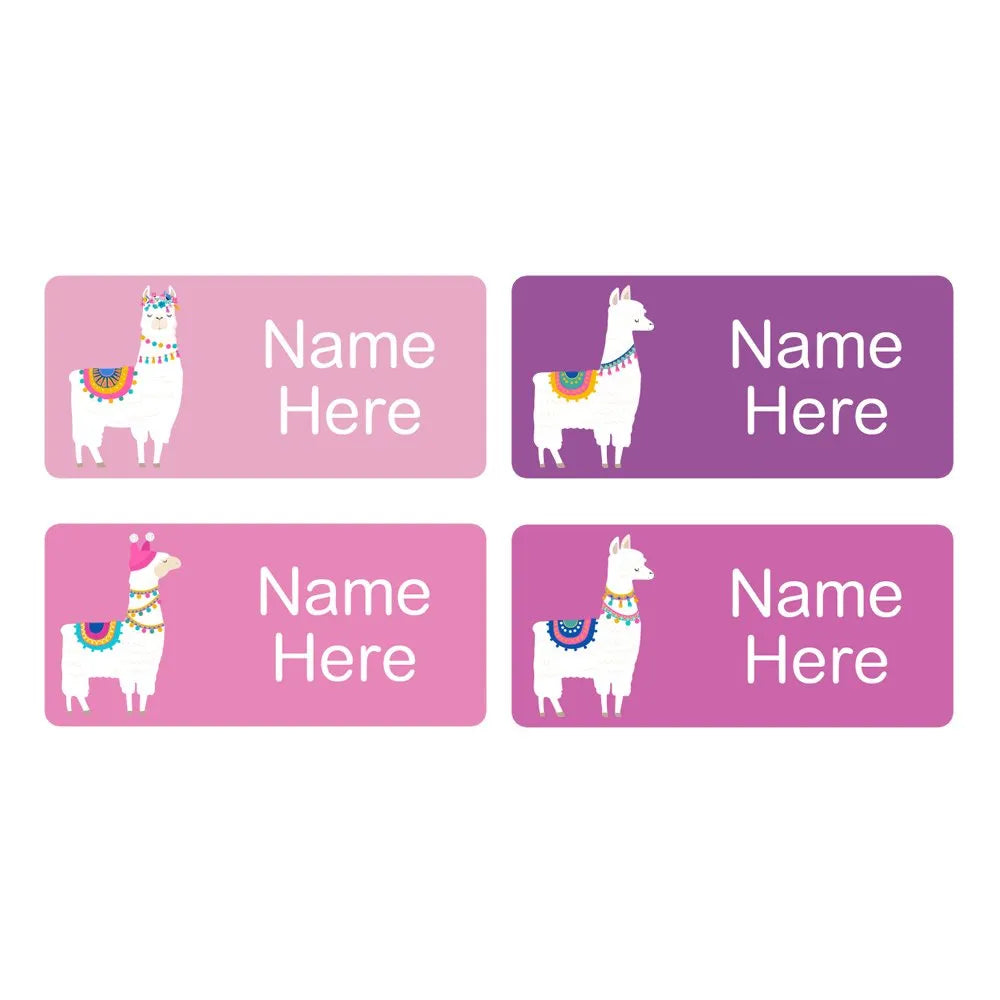 Llama Rectangle Name Labels