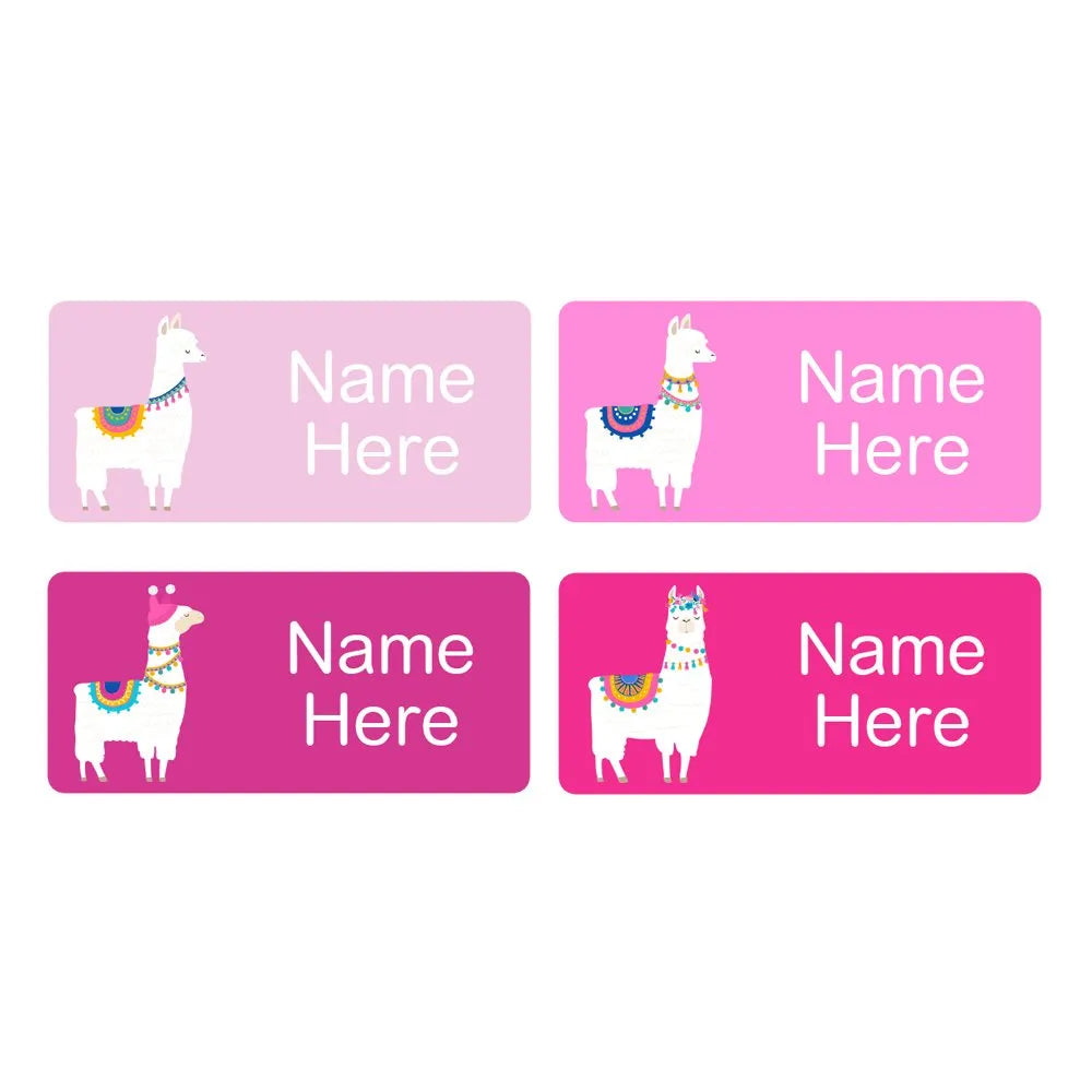 Llama Rectangle Name Labels