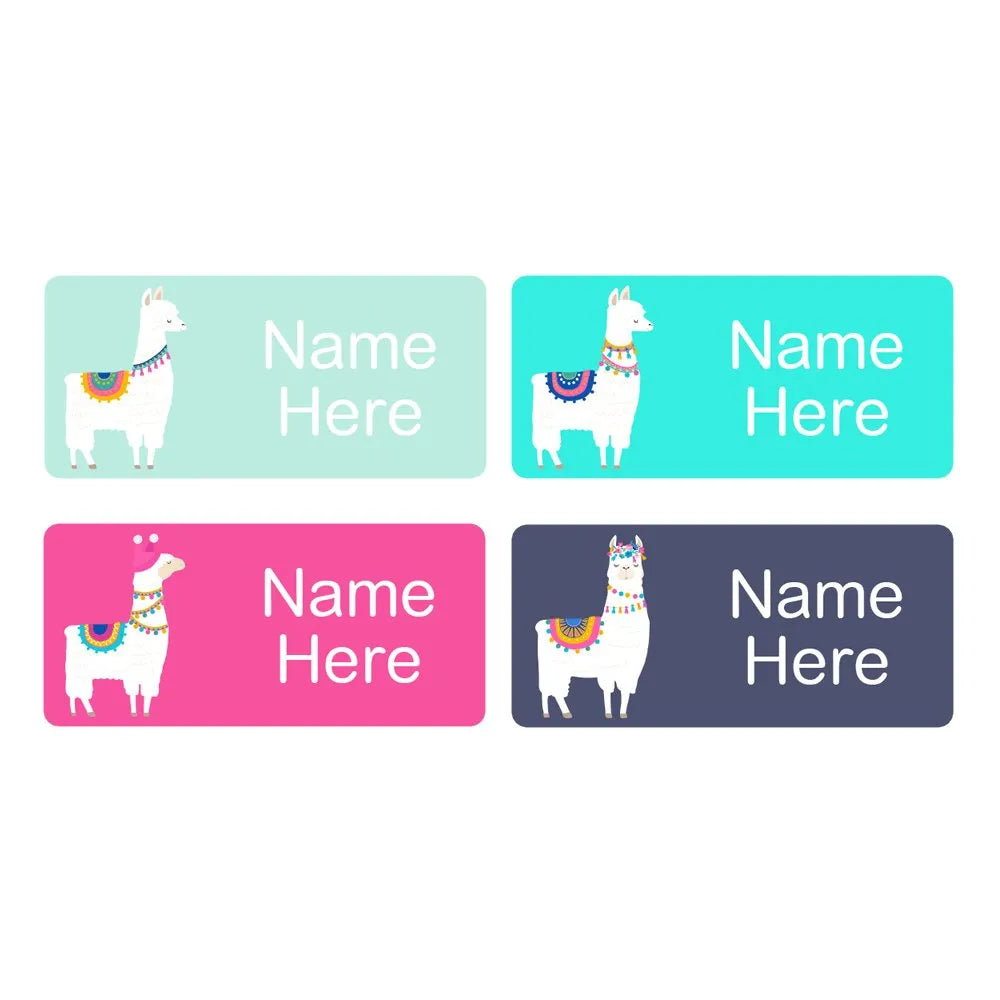 Llama Rectangle Name Labels