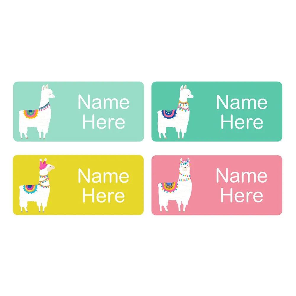 Llama Rectangle Name Labels