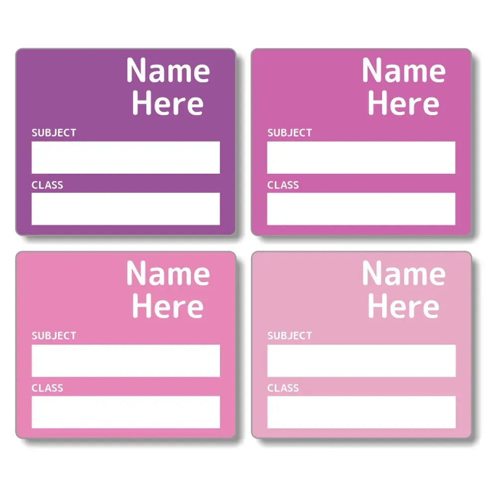 Multi Colour School Book Labels