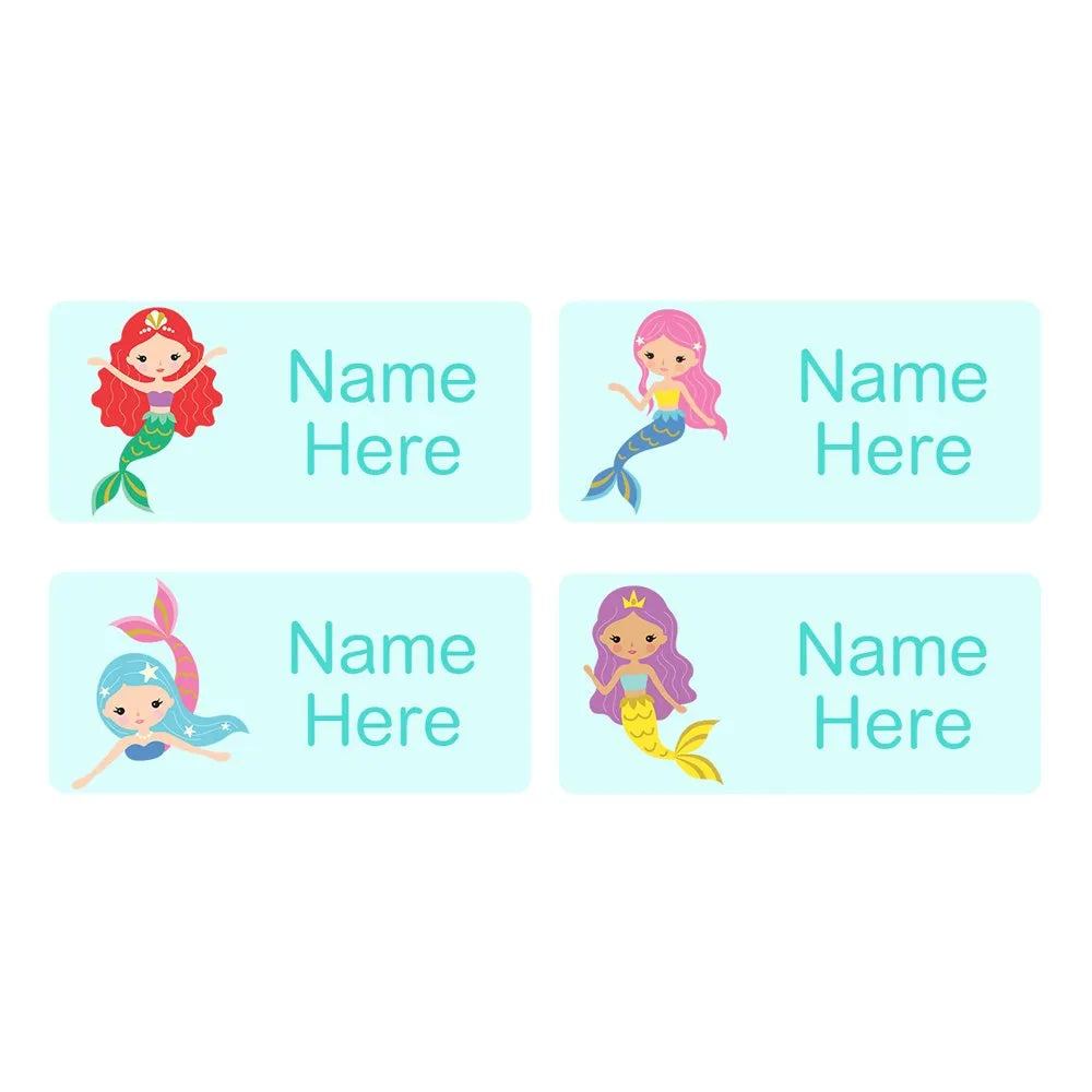 Mermaids Rectangle Name Labels