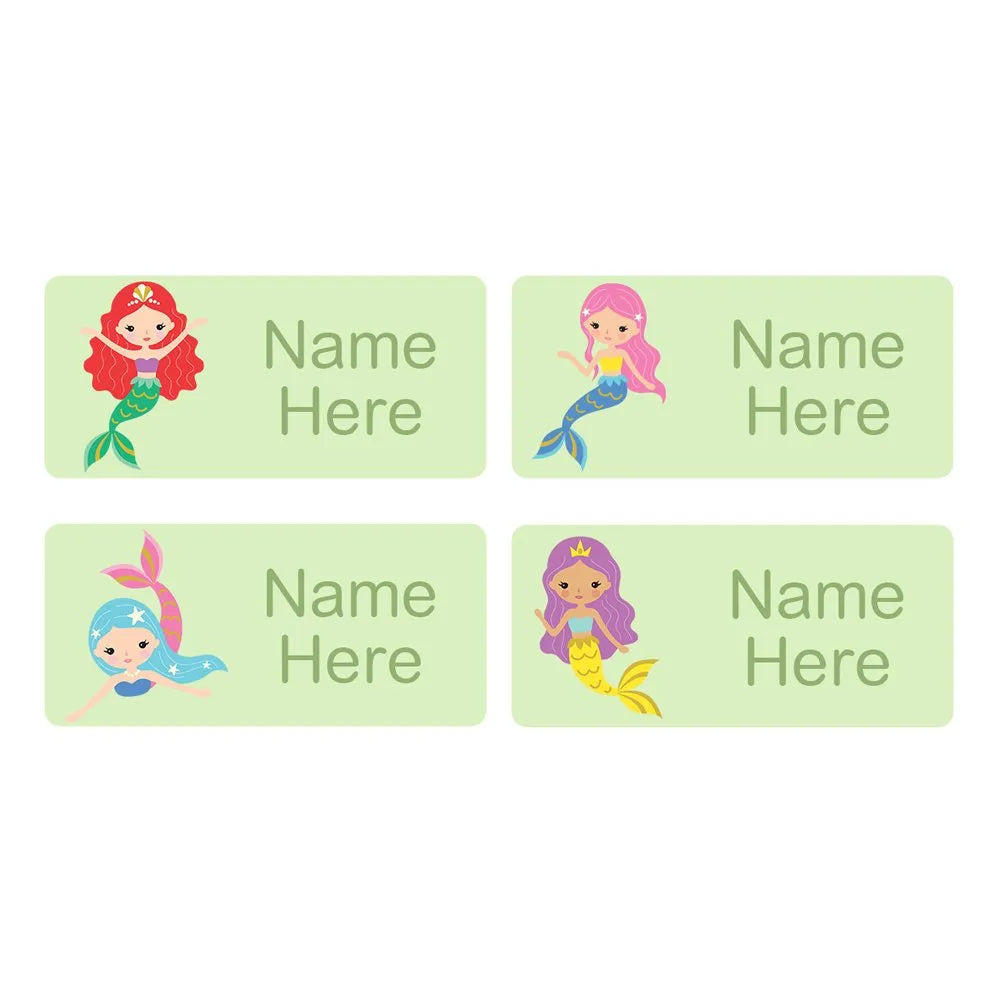 Mermaids Rectangle Name Labels