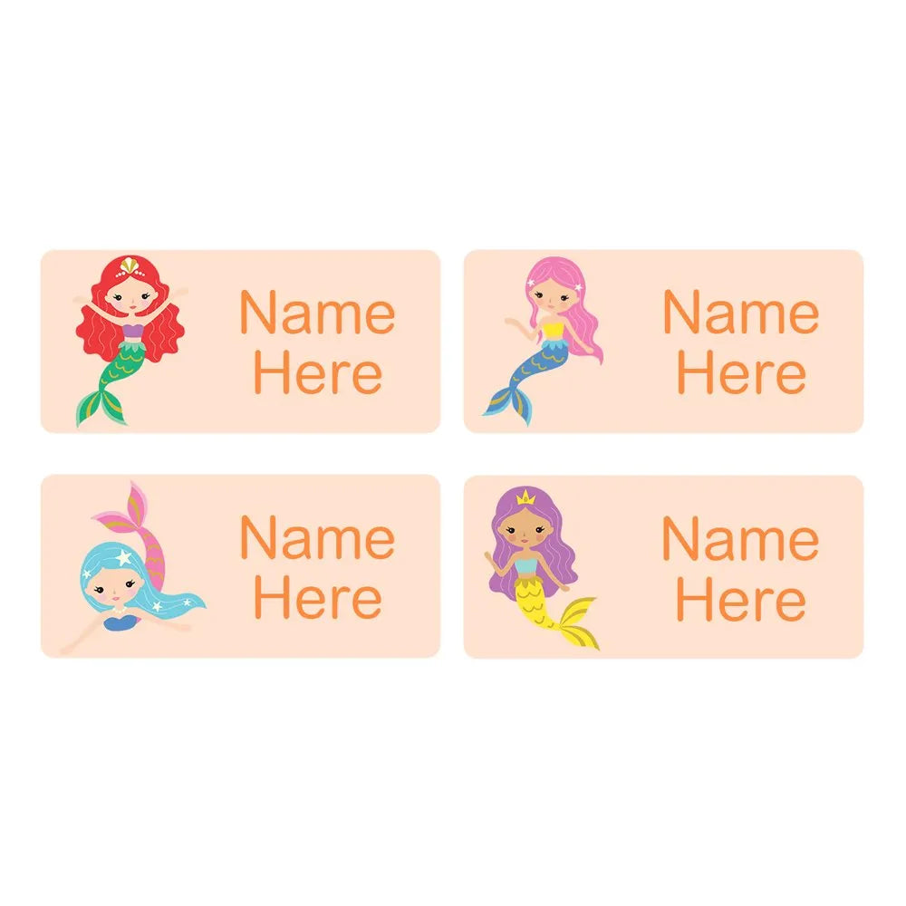 Mermaids Rectangle Name Labels