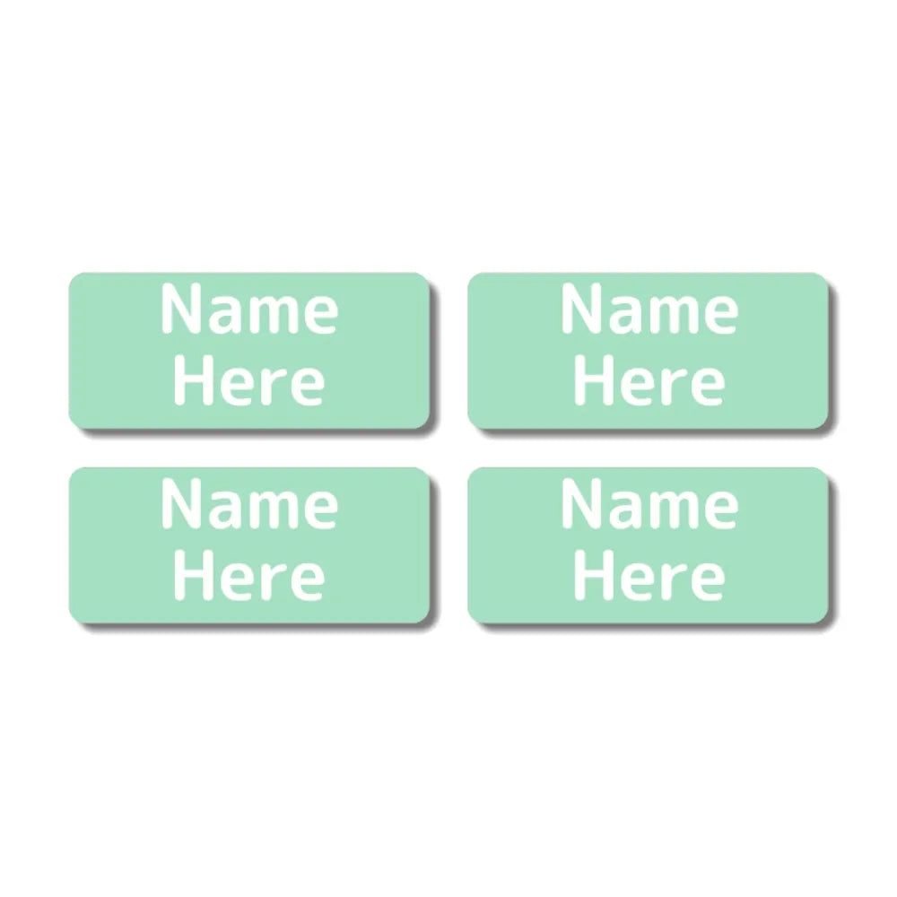 Single Colour Rectangle Name Labels