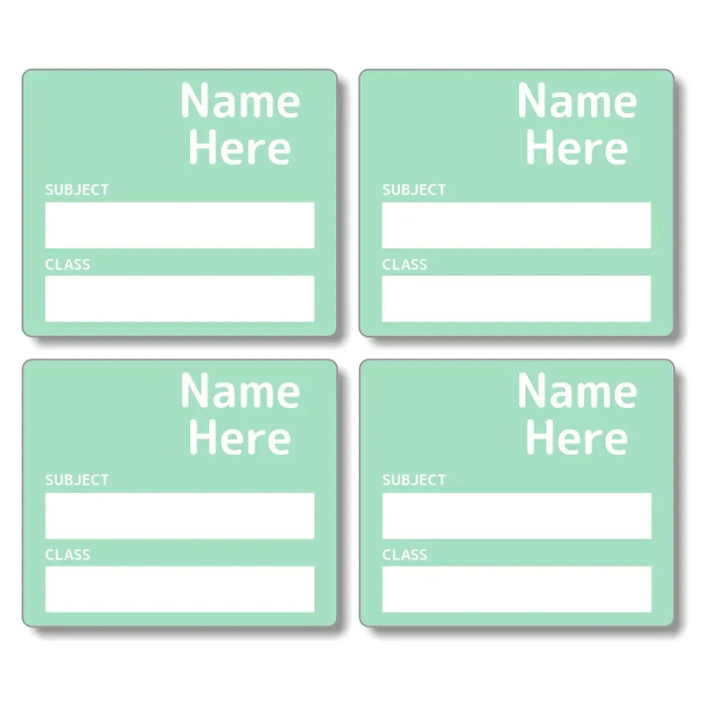 Single Colour School Book Labels