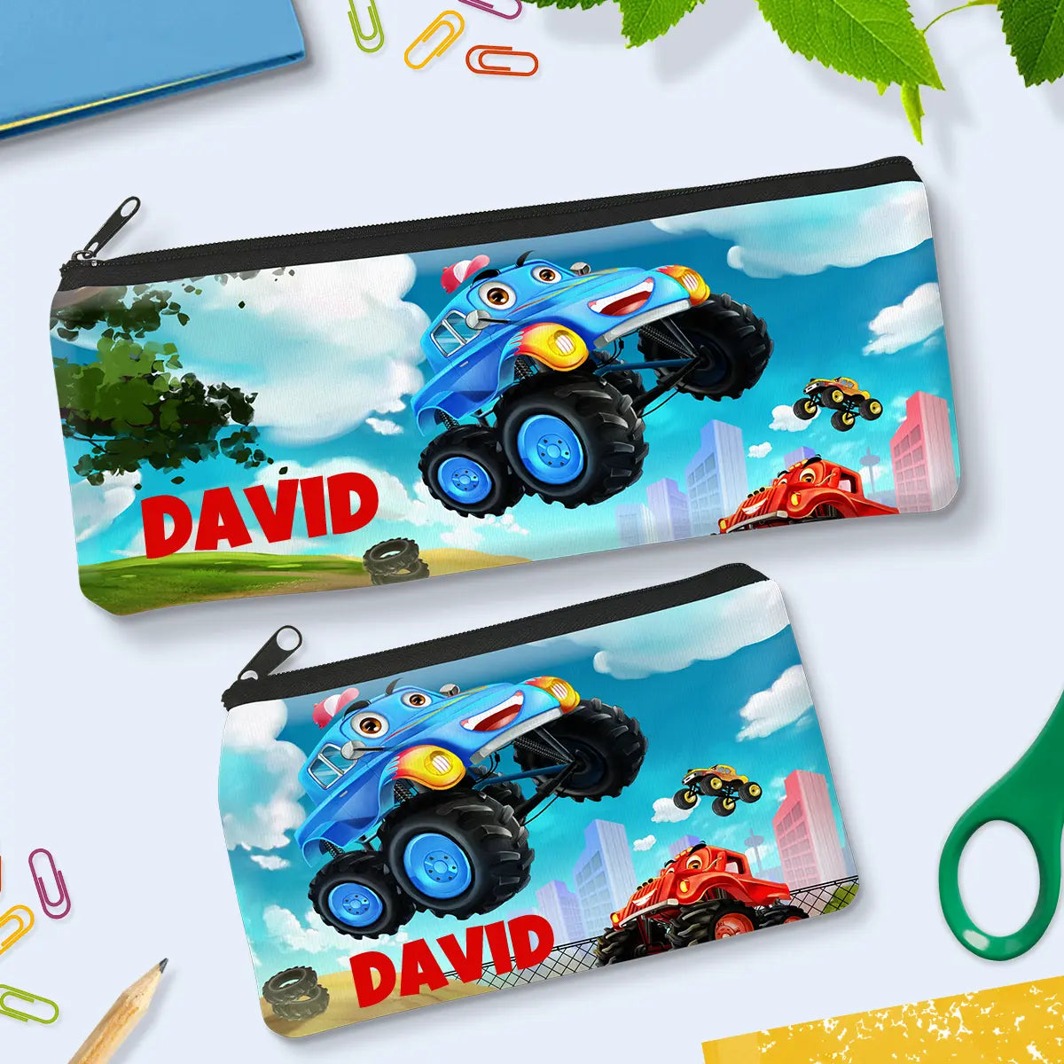 Monster Truck Pencil Case