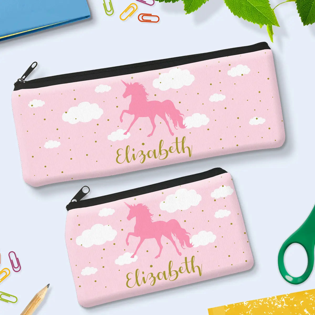 Pink Unicorn Pencil Case