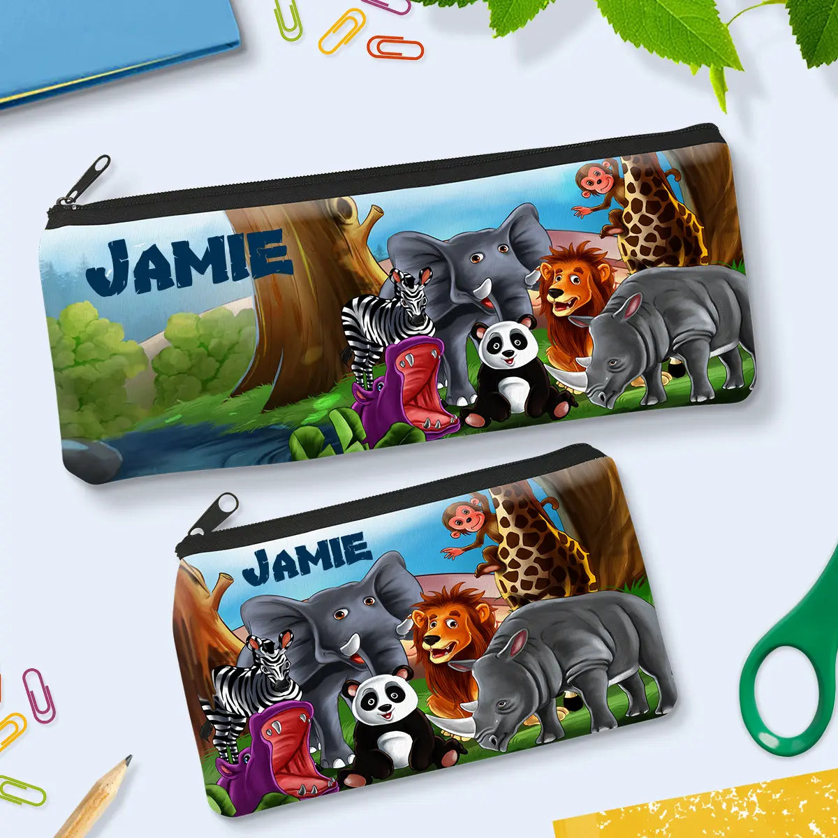 Visits the Zoo Pencil Case