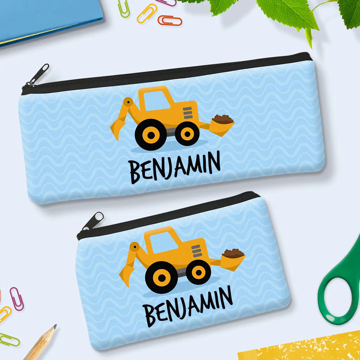 Yellow Digger Pencil Case