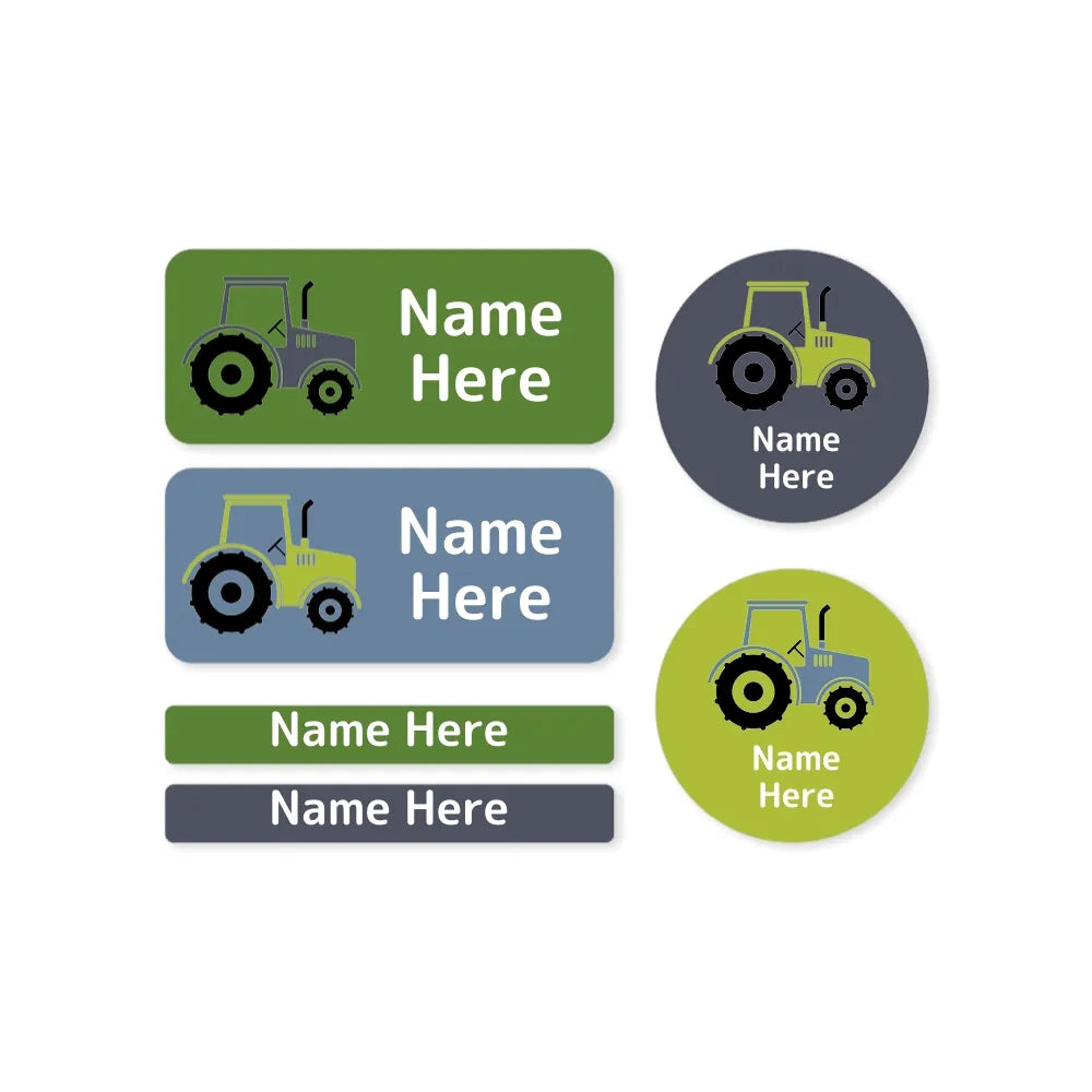 Tractor Mixed Name Label Pack