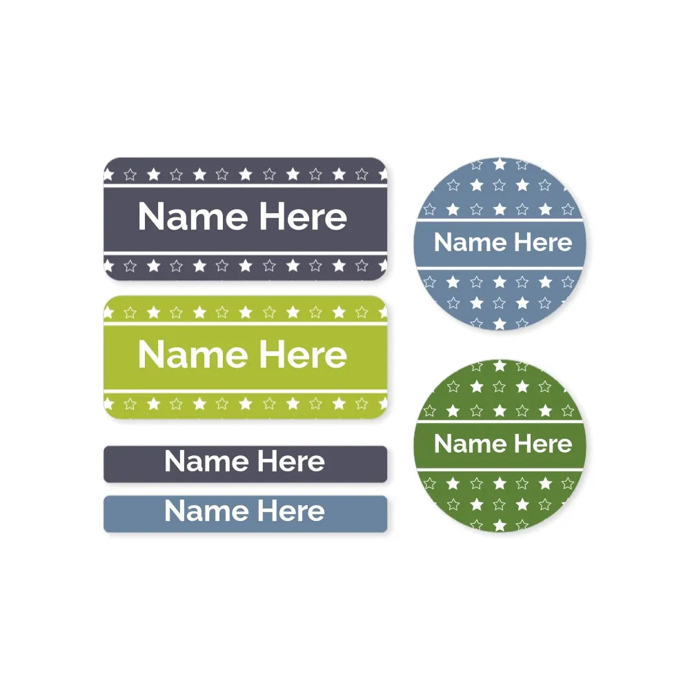 Stars Mixed Name Label Pack