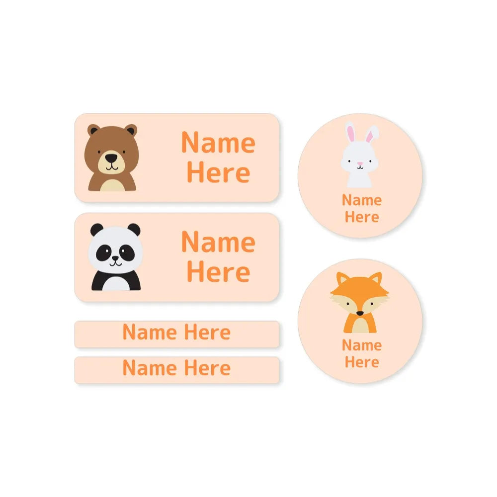 Woodland Animals Mixed Name Label Pack