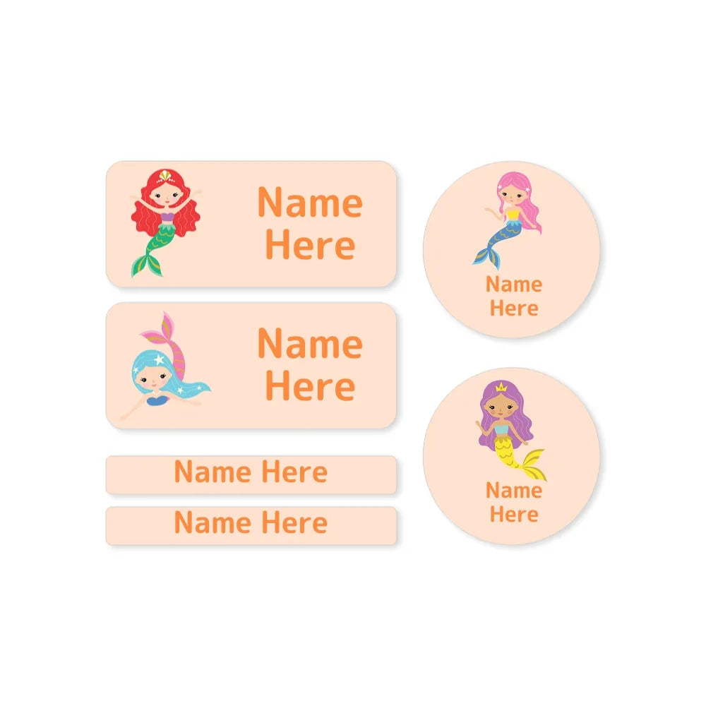 Mermaids Mixed Name Label Pack
