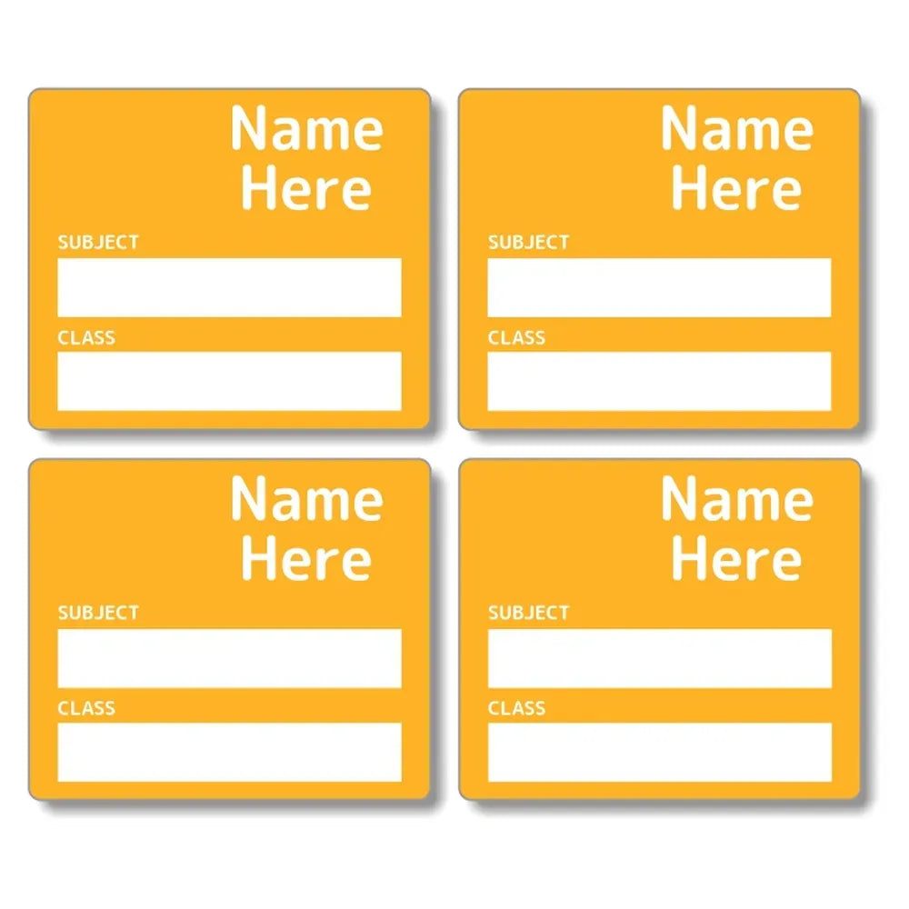 Single Colour School Book Labels