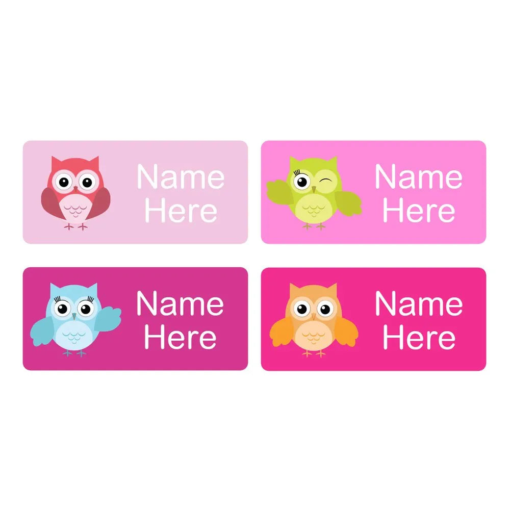Owls Rectangle Name Labels