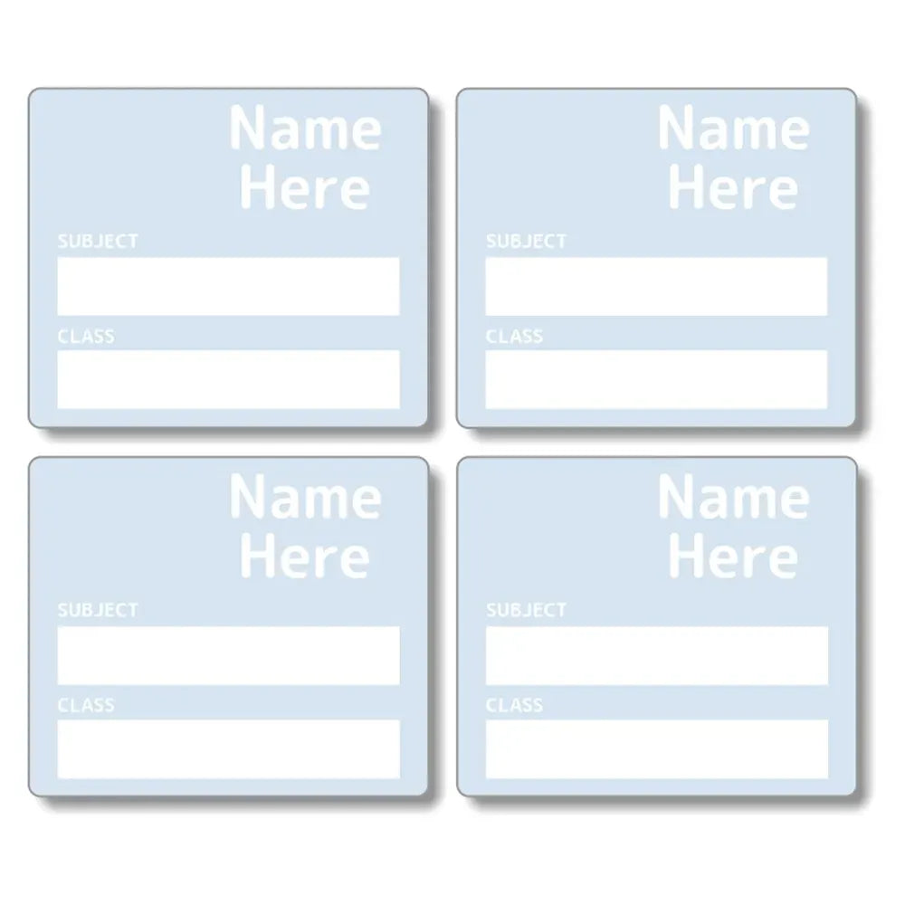 Single Colour School Book Labels