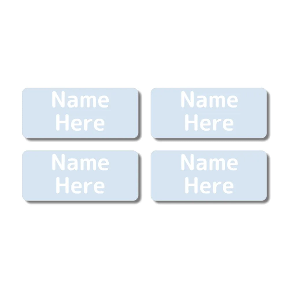 Single Colour Rectangle Name Labels