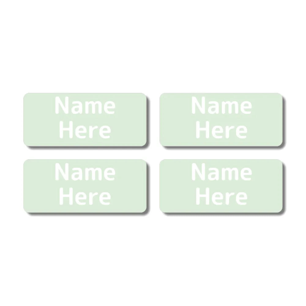 Single Colour Rectangle Name Labels