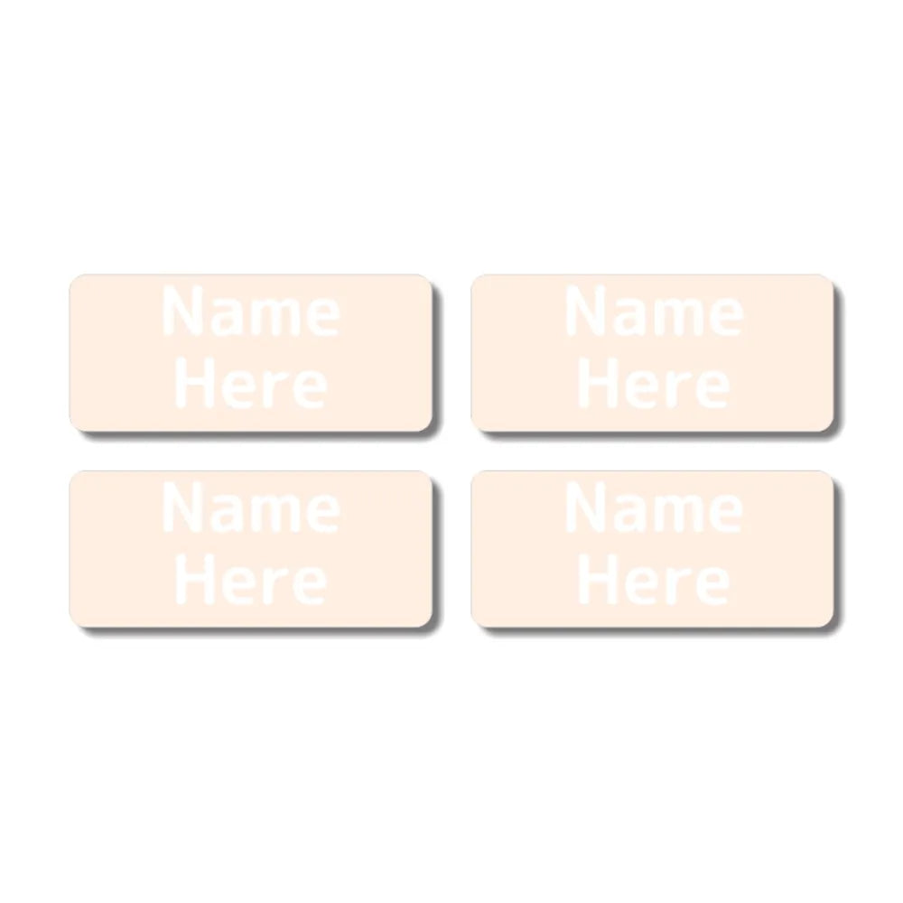 Single Colour Rectangle Name Labels