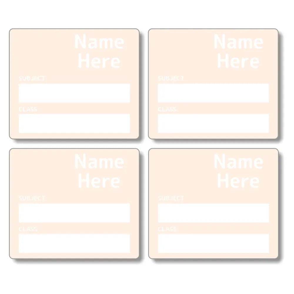 Single Colour School Book Labels