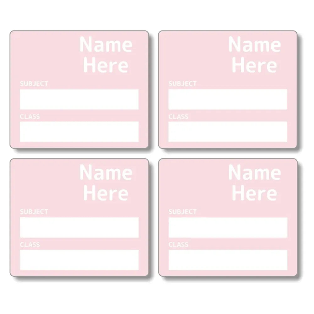 Single Colour School Book Labels