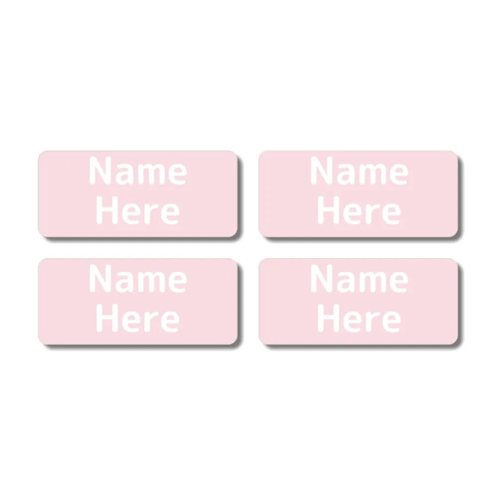 Single Colour Rectangle Name Labels