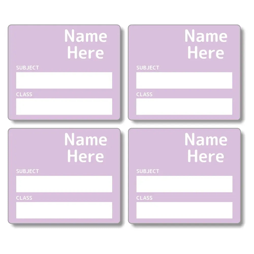 Single Colour School Book Labels