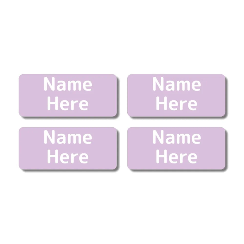 Single Colour Rectangle Name Labels