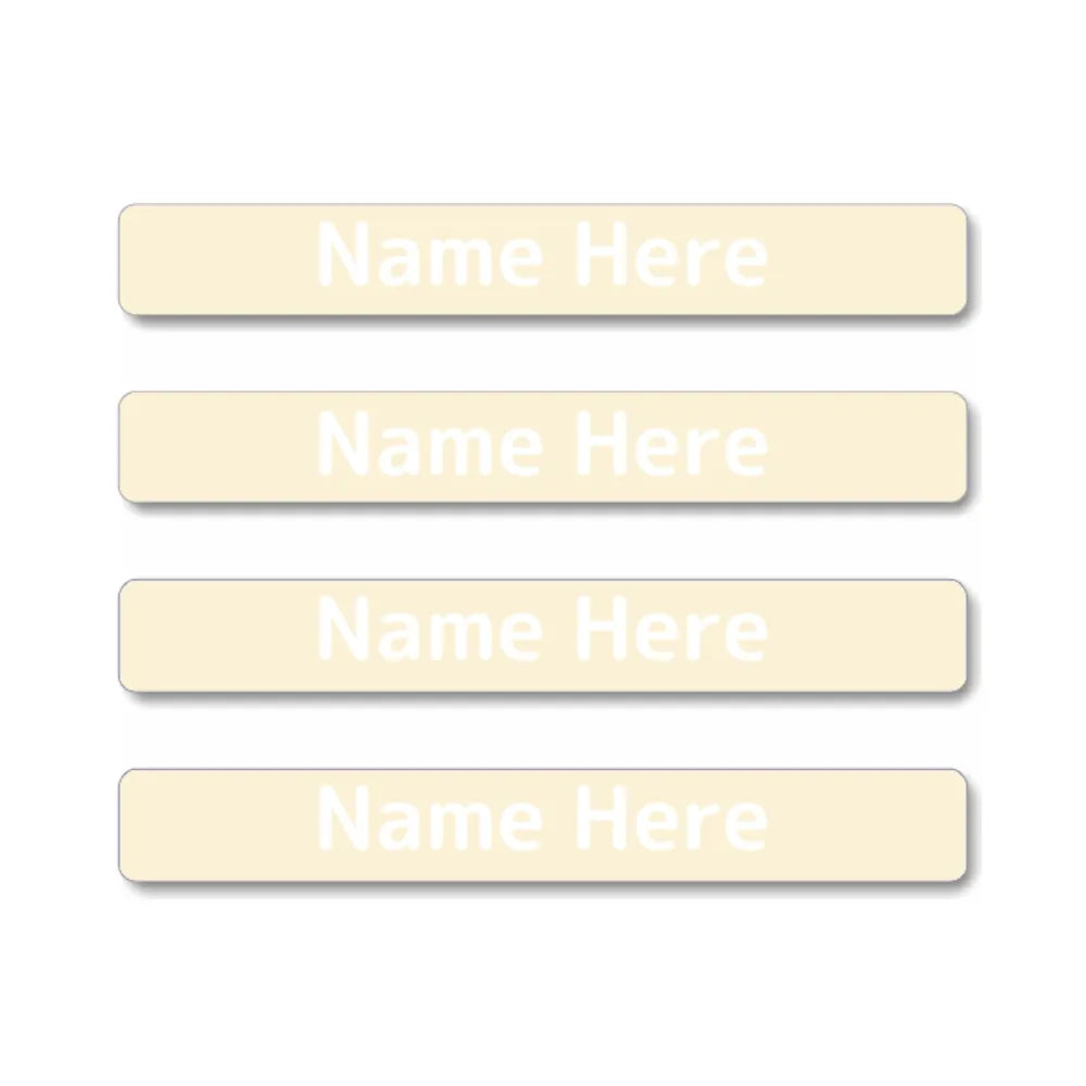 Single Colour Mini Name Labels
