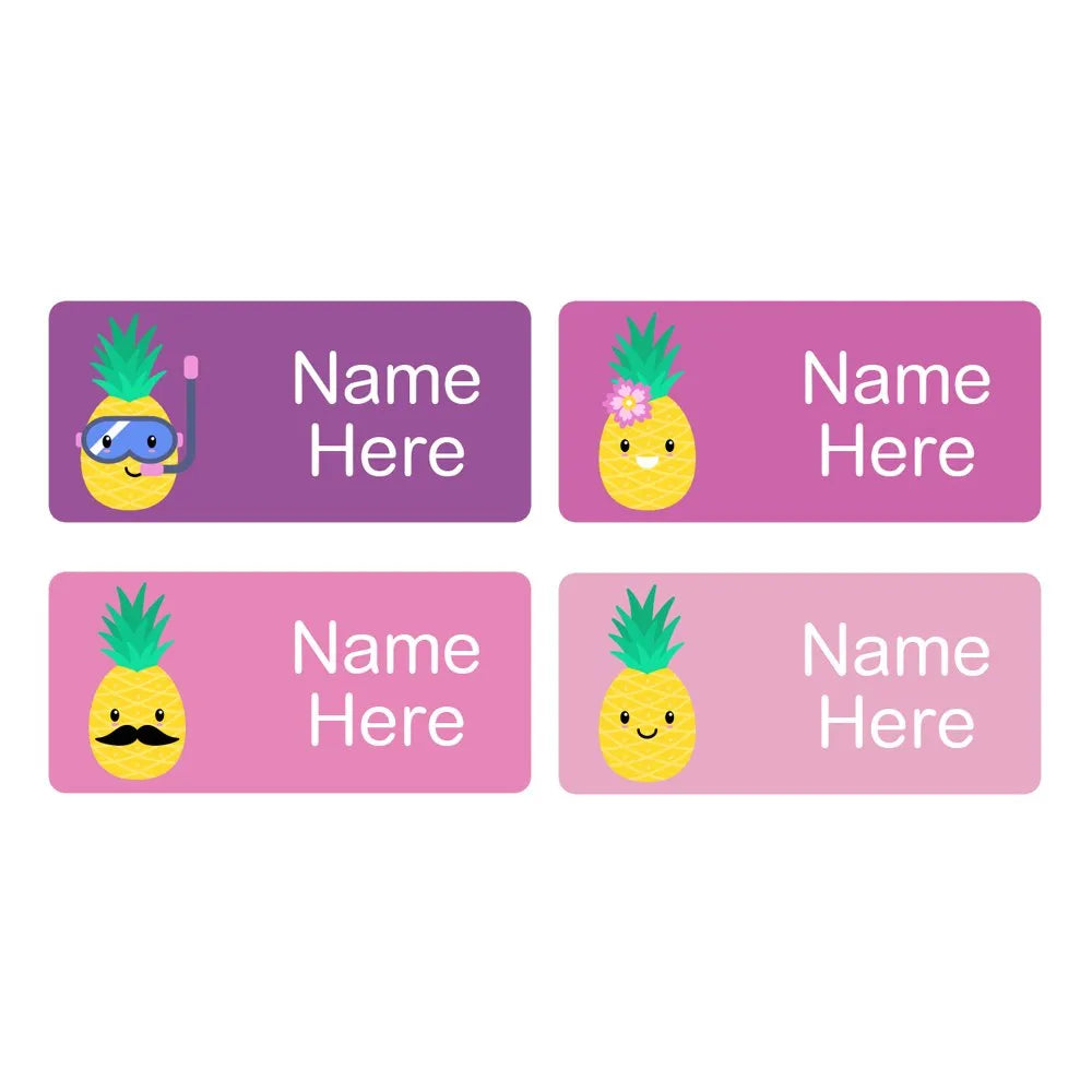Pineapple Rectangle Name Labels
