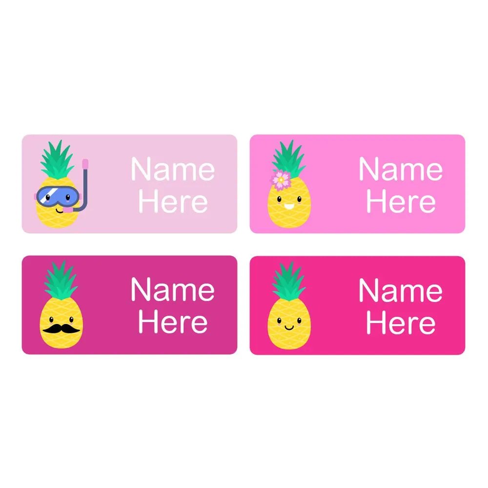 Pineapple Rectangle Name Labels