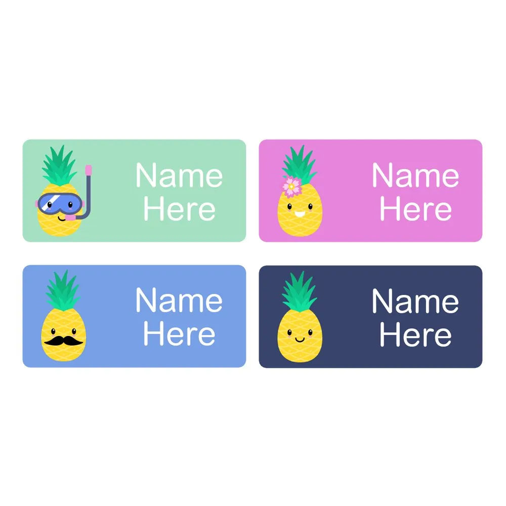 Pineapple Rectangle Name Labels