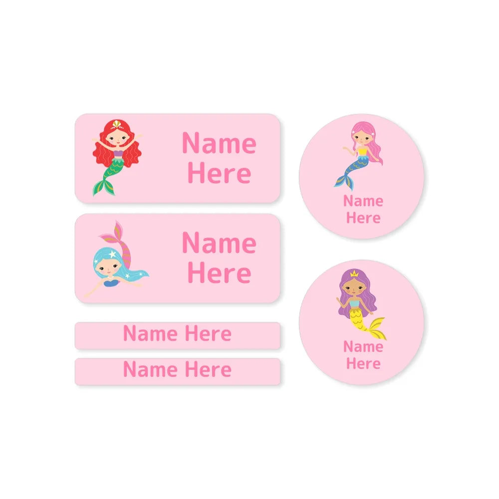 Mermaids Mixed Name Label Pack