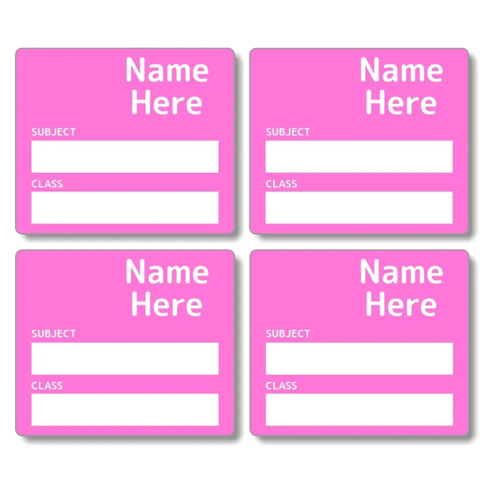 Single Colour School Book Labels