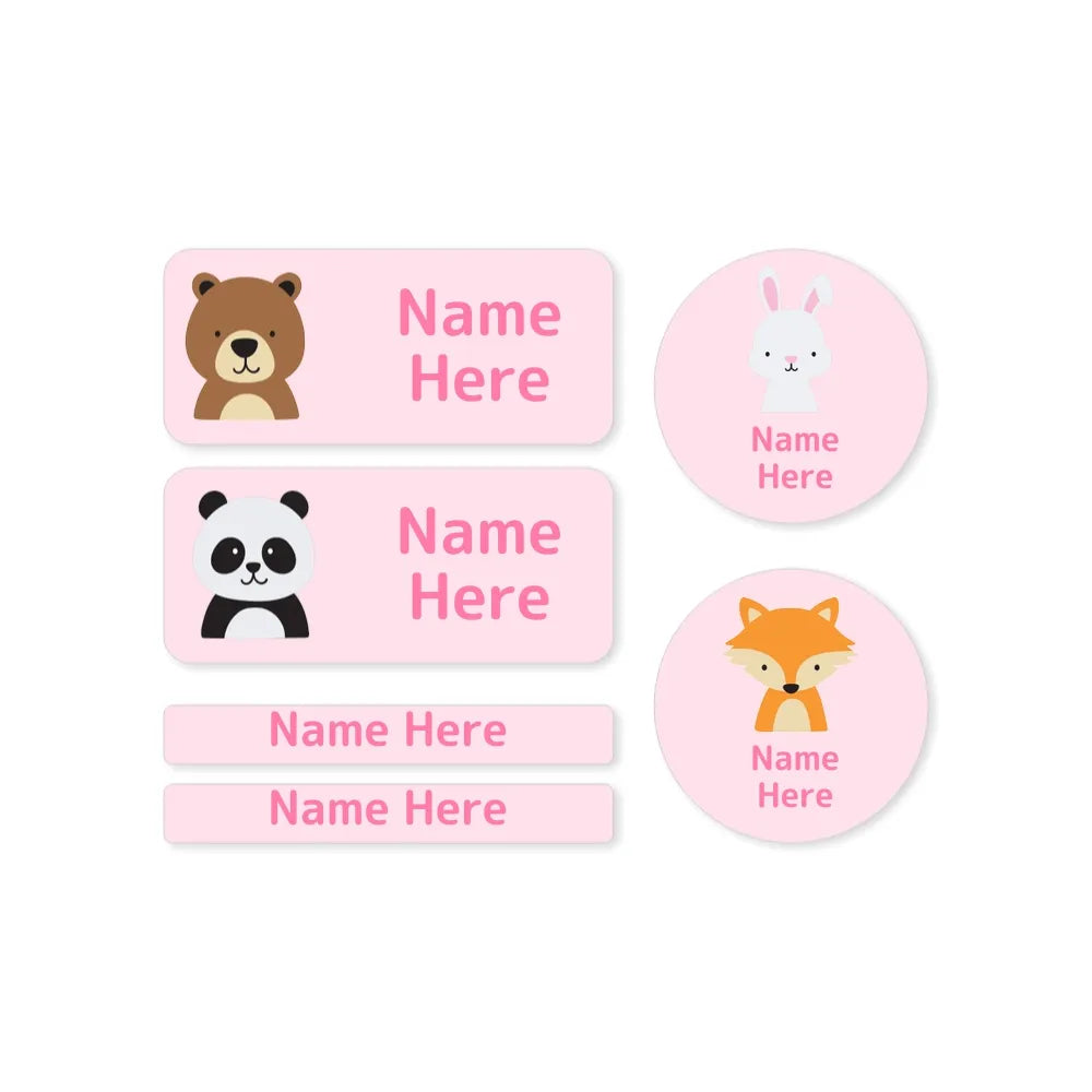 Woodland Animals Mixed Name Label Pack