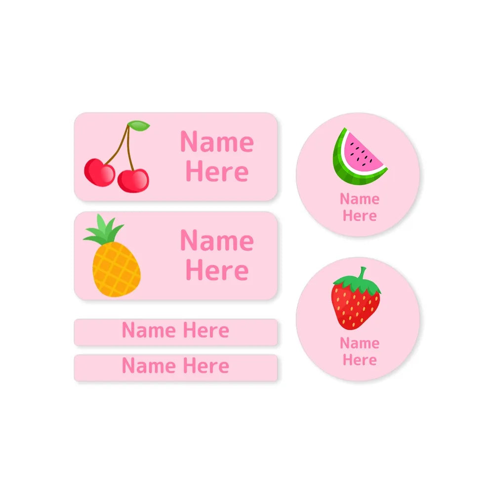 Tropical Fruit Mixed Name Label Pack