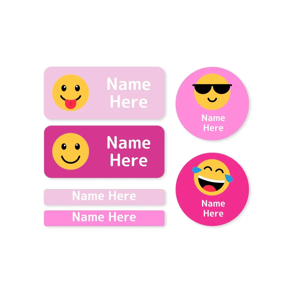 Emoji Mixed Name Label Pack