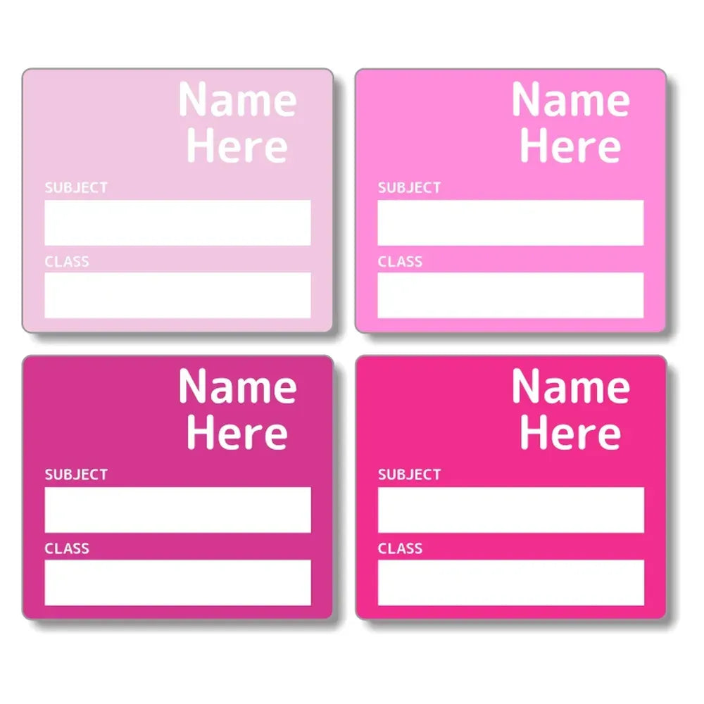 Multi Colour School Book Labels