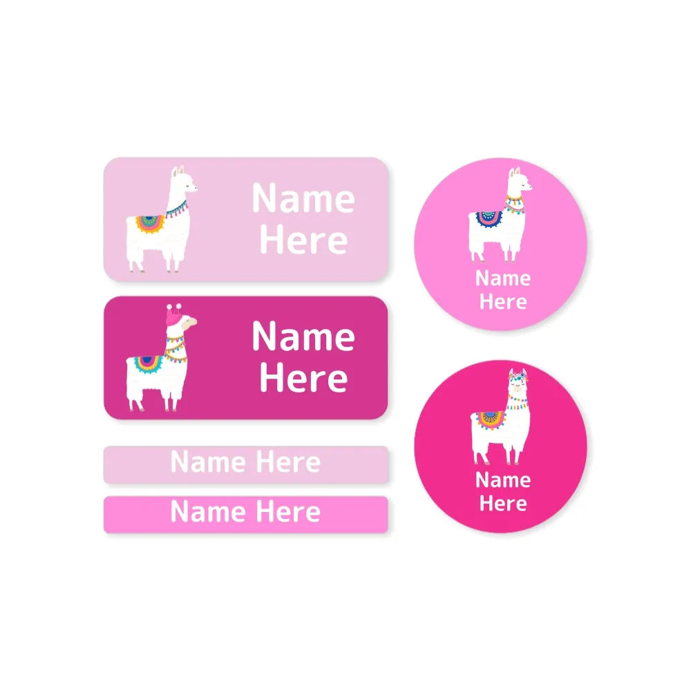 Llama Mixed Name Label Pack