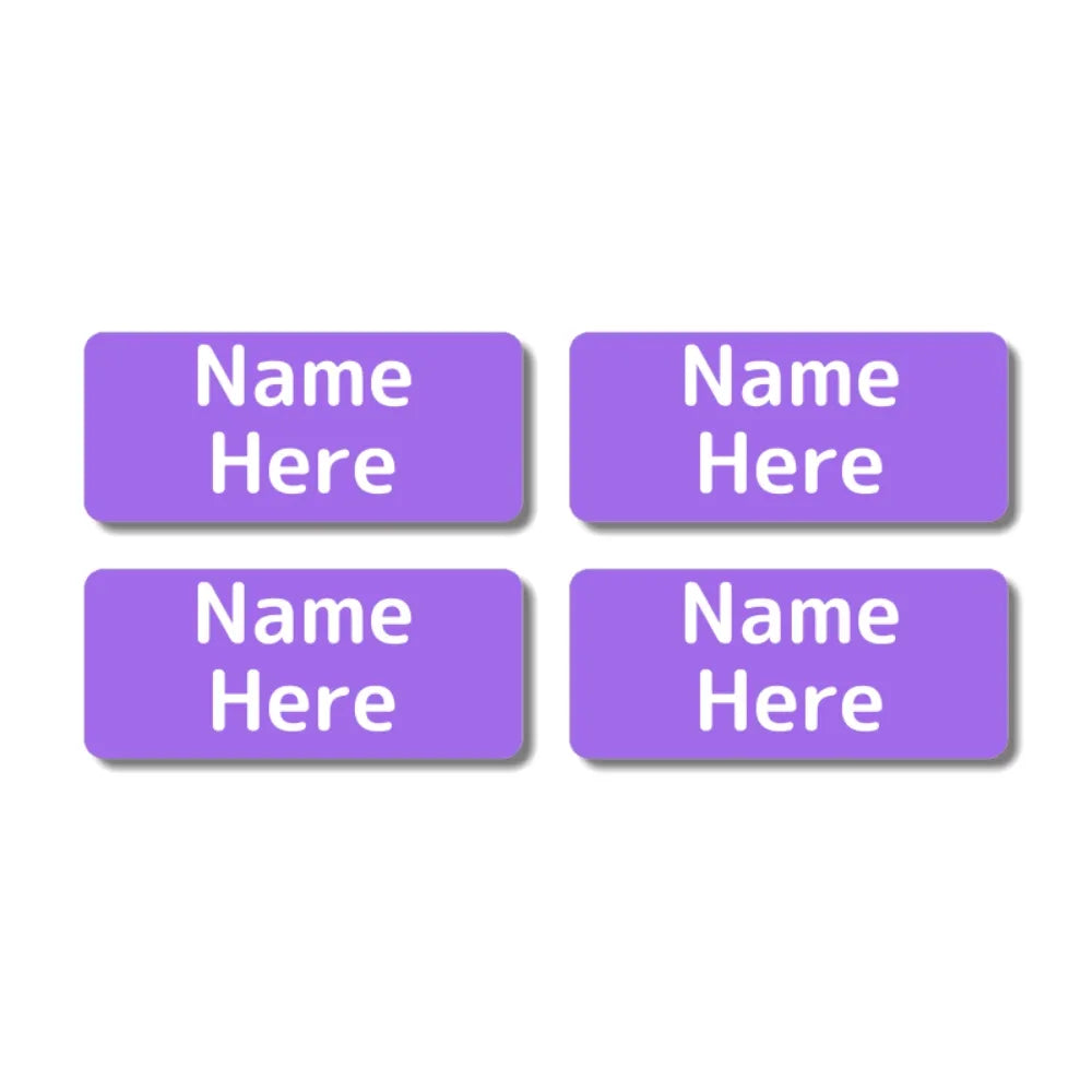 Single Colour Rectangle Name Labels