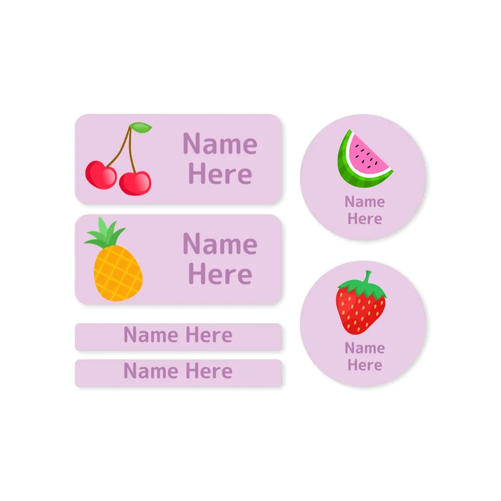 Tropical Fruit Mixed Name Label Pack