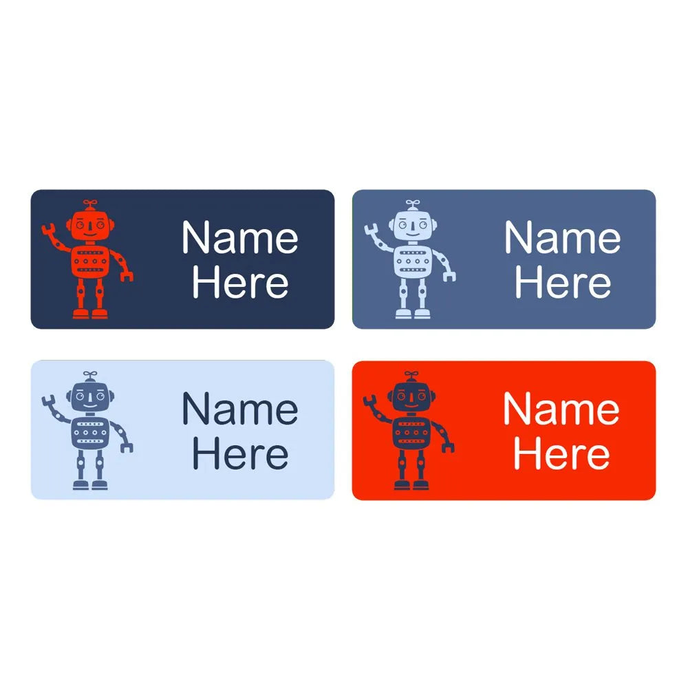 Robots Rectangle Name Labels