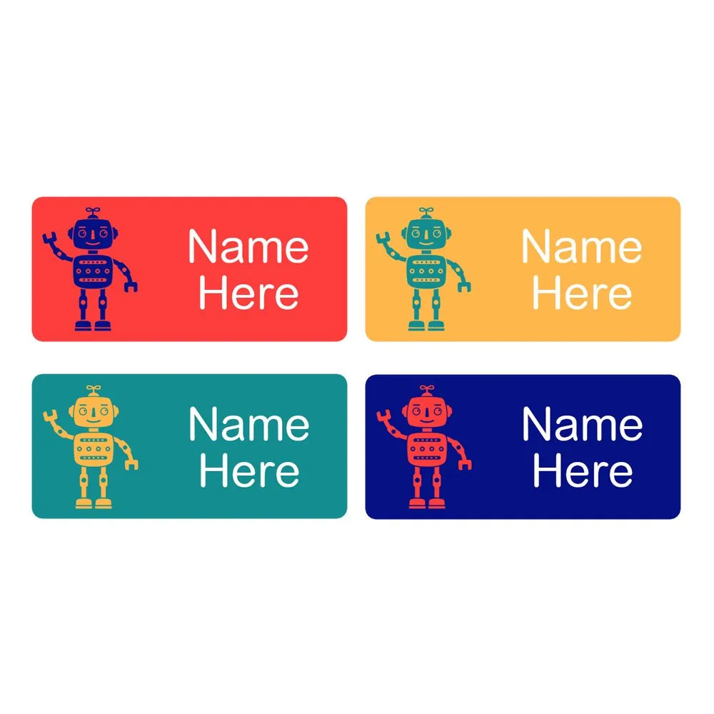 Robots Rectangle Name Labels